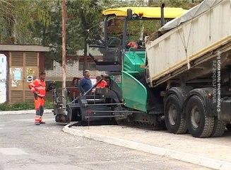 Asfaltiran parking u naselju „Novi gradski centar“, 31. mart 2017. (RTV Bor)