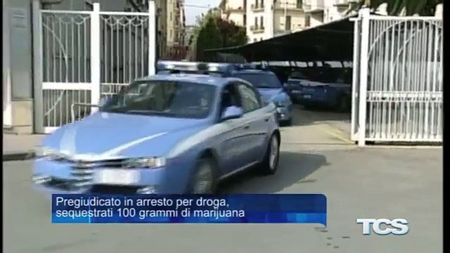 Pregiudicato in arresto per droga sequestrati 100 grammi di marijuana