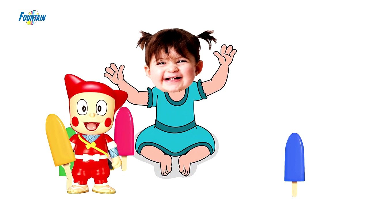 Bad Baby Crying & Learning Colors with Ice Cream along with Ninja Hatori _ Finger Family