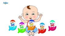 Bad Baby crying and learn colors Colorful Kinder Joy Peppa pig Finger Family Song Collection