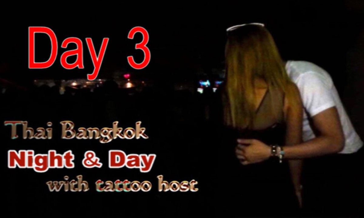 3d,Girlfriend in Thailand.Thai,Bangkok travel,night,Beauty girl,tattoo