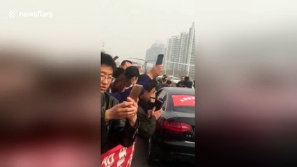 Kung-fu practitioner uses private parts to pull cars