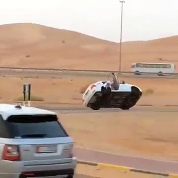 Crazy arab car driving