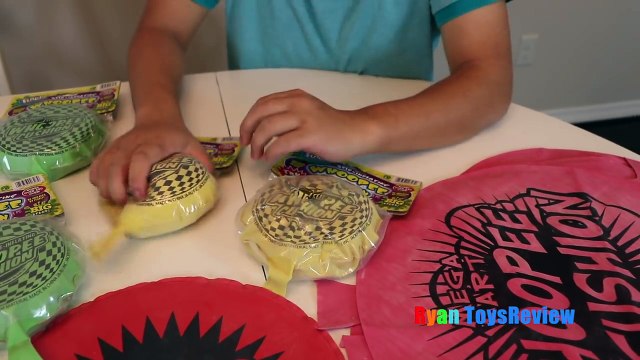 GIANT WHOOPEE CUSHION FART Challenge! Toys For Kids! Family Fun Children Activities Ryan ToysReview