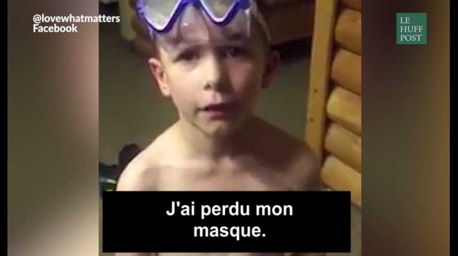 Il a perdu son masque et ses parents vont tout faire sauf l'aider