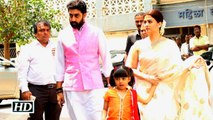 Aishwarya attends Dad's 13th day ritual with Abhishek