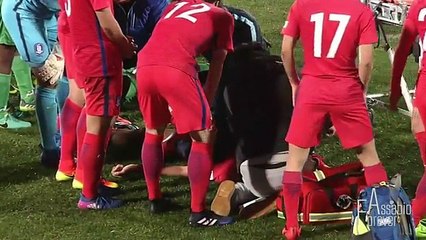 Jogador Sul-Coreano salva colega após um cloque em campo arrepiante