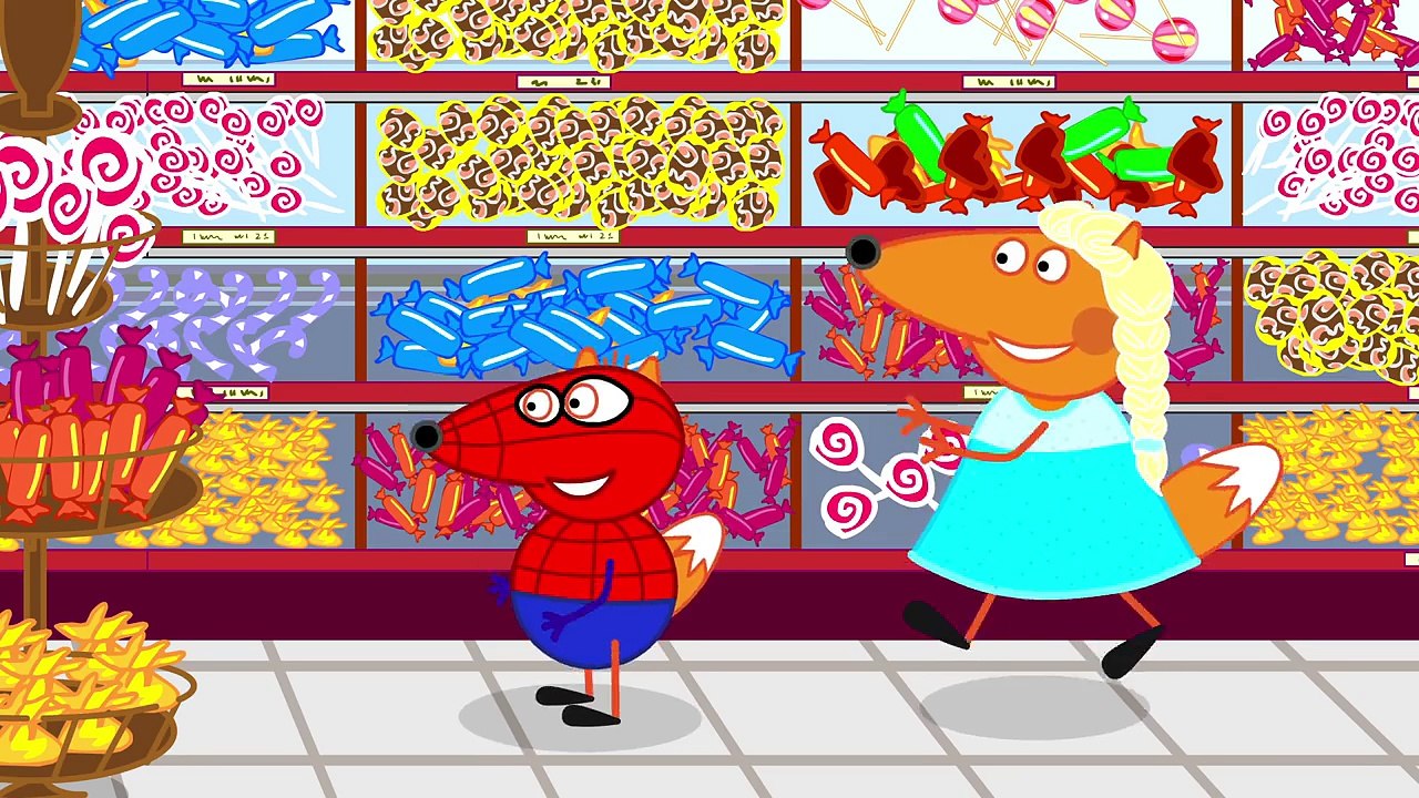 Fox Family FIREWORKS in Real Life Hedgehog BANDIT New Episodes! Family Finger Nursery Rhymes