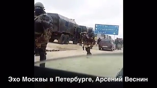 Войска окружили дальнобойщиков в Дагестане.