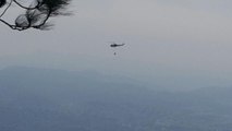 Honduran Air Force Helicopters Fight 'Criminal' Wildfire in El Hatillo