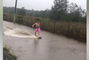 Daredevil Tries Waterskiing on Gold Coast Floodwaters