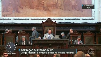 Presidente da Alerj é levado para depor na Polícia Federal