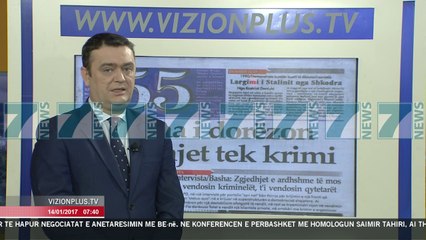 SHTYPI I DITES ME TITUJT E GAZETAVE SHQIPTARE E SHTUNE 14 JANAR 2017 - News, Lajme - Kanali 7