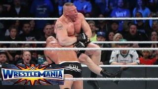 Goldberg vs Brock Lesnar Wrestlemania 33
