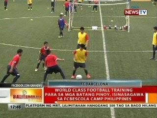 World class football training para sa mga batang Pinoy, isinasagawa sa FCBEscola Camp Philippines