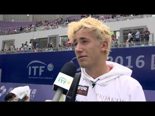 Casper Ruud talks after reaching the final