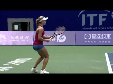 The girls of the 2016 ITF Junior Masters in practice