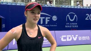 Katie Swan interview after reaching the Junior Masters final