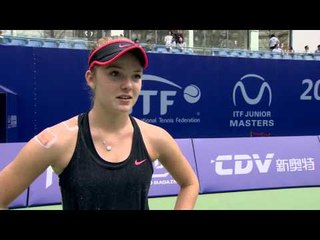 Katie Swan interview after reaching the Junior Masters final