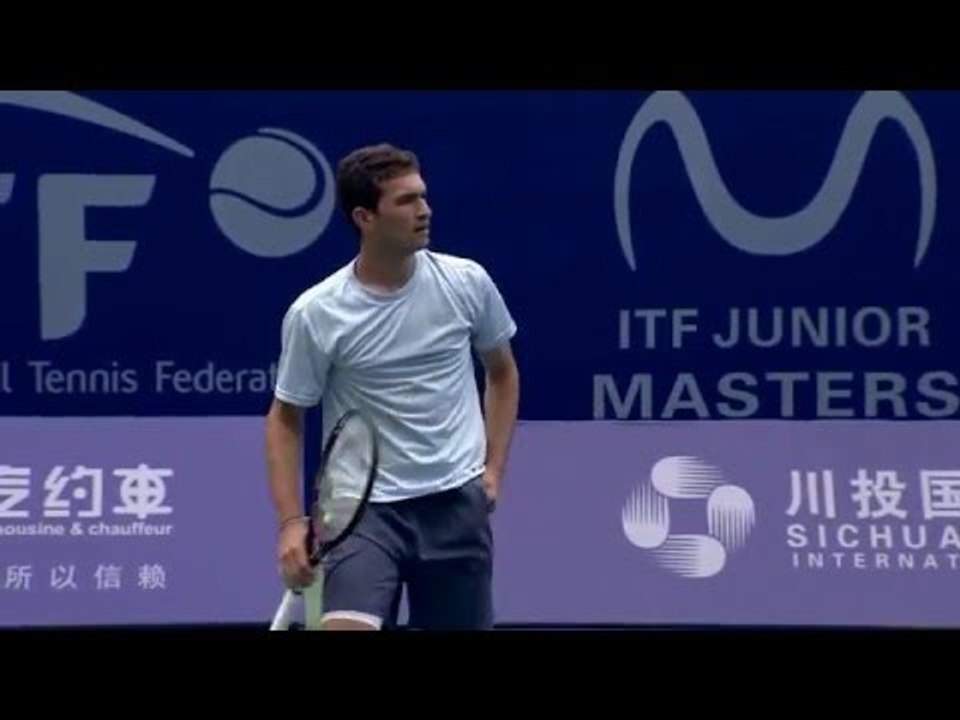 The boys of the 2016 ITF Junior Masters in practice