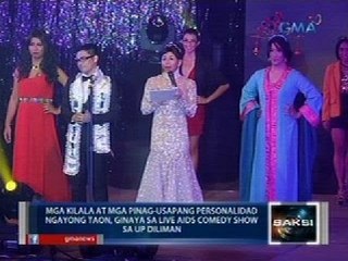 Mga kilala at pinag-usapang personalidad ng taon, ginaya sa Live AIDS comedy show sa UP Diliman