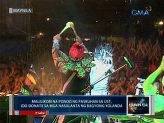 Paskuhan sa UST, nagsimula na; malilikom na pondo, ido-donate sa mga nasalanta ng Bagyong Yolanda