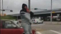 Rockets Fan LOSES Bet, Gets Taped to Street Sign... COPS Called!