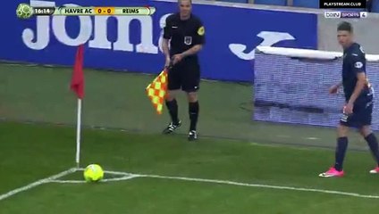 Ghislain Gimbert Goal HD - Le Havre	1-0	Reims 31.03.2017