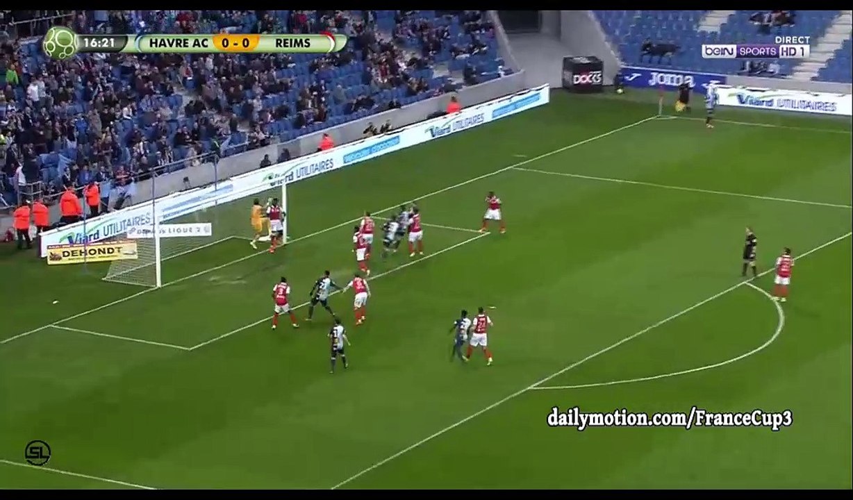 Ghislain Gimbert Goal HD - Le Havre 1-0 Reims - 31.03.2017