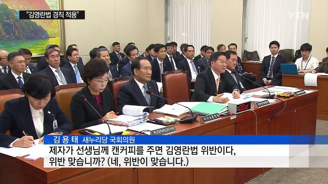 여야 권익위, 김영란법 해석 경직 질타 / YTN (Yes! Top News)