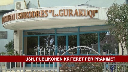 USH, PUBLIKOHEN KRITERET PËR PRANIMET