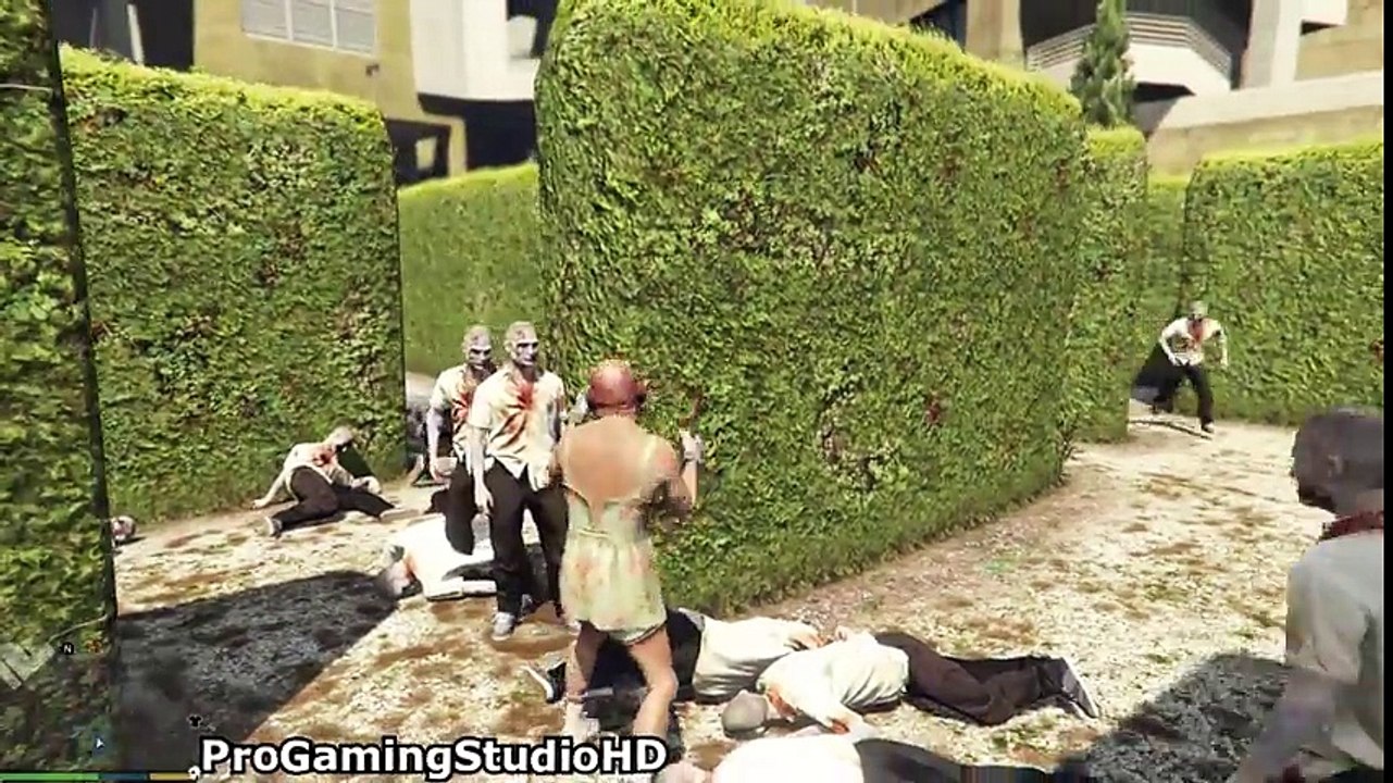 GTA 5 Brutal Kills Zombies (GTA V PC Gameplay Brutal Moments)