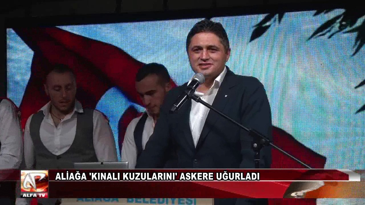 Aliağa 'Kınalı Kuzularını' Askere Uğurladı