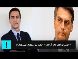 Bolsonaro na TV Antagonista: “o senhor é de arregar?”