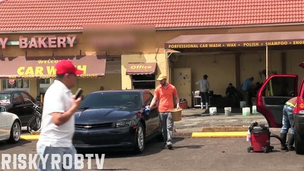 Car Wash Gold Digger Prank!!