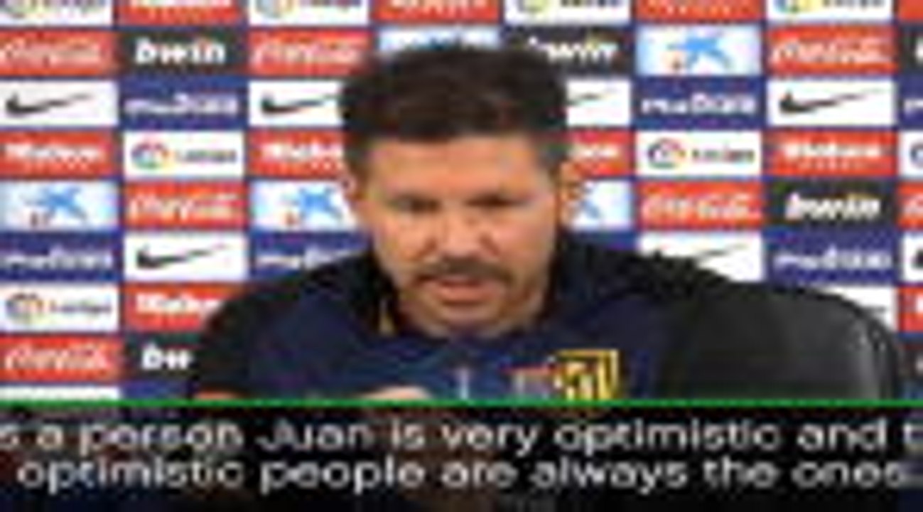 Simeone praise for 'optimistic guy' Juanfran