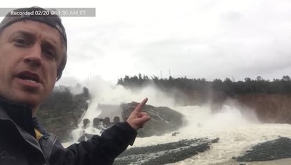 Reed Timmer in Oroville, California