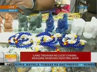 UB: Ilang tindahan ng lucky charms, maagang nagukas ngayong araw