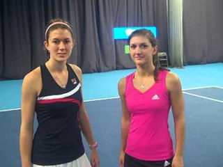 Loughborough 2012 doubles champions   Anna Fitzpatrick and Jade Windley GBR