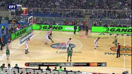 Παναθηναϊκός - ΤΣΣΚΑ 85-80 (παρ.)Το τελευταίο δίλεπτο της παράτασης