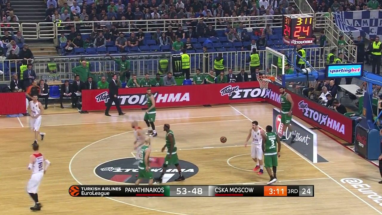 Highlights Panathinaikos Superfoods Athens-CSKA Moscow