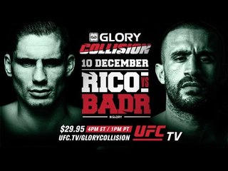 GLORY: Collision Rico vs. Badr on December 10th