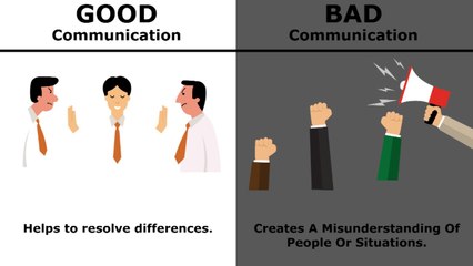 Good Commuunication vs Bad Communication