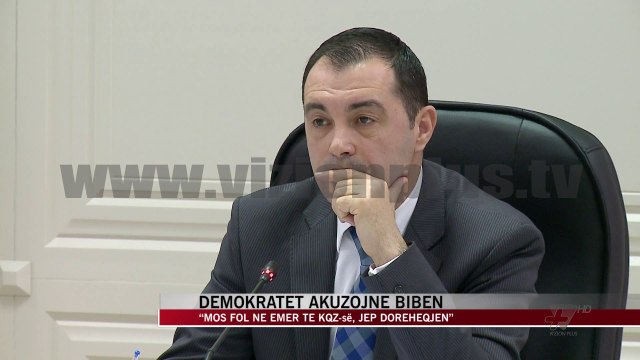 Demokratët akuzojnë Bibën: Mos fol në emër te KQZ-së - News, Lajme - Vizion Plus