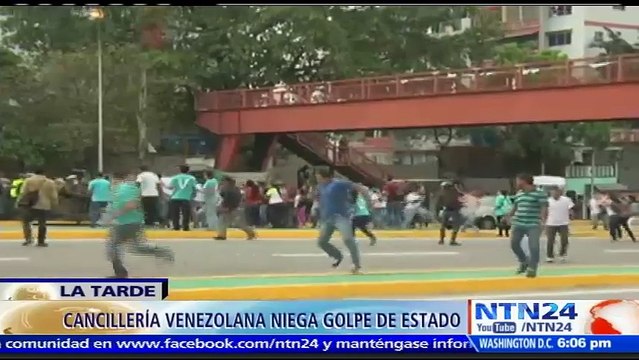 Cancillería de Venezuela niega en un comunicado que se haya dado un golpe de Estado