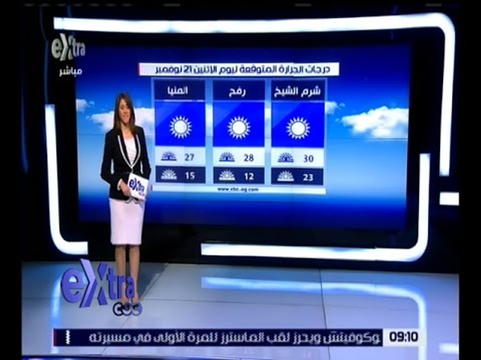 غرفة الأخبار | تعرف على حالة الطقس ودرجات الحرا...
