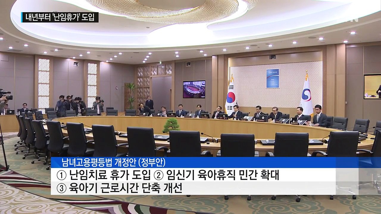 '난임 치료 휴가' 내년부터 사흘간 보장 / YTN (Yes! Top News)