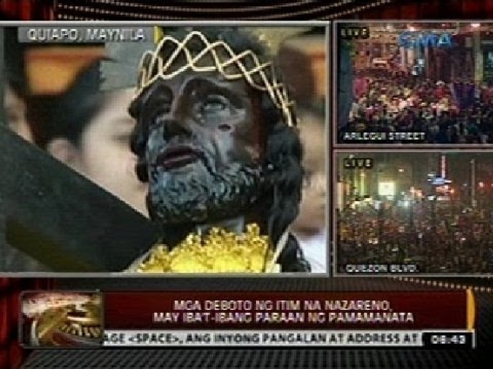 24 Oras: Mga deboto ng Itim na Nazareno, may iba't-ibang paraan ng pamamanata