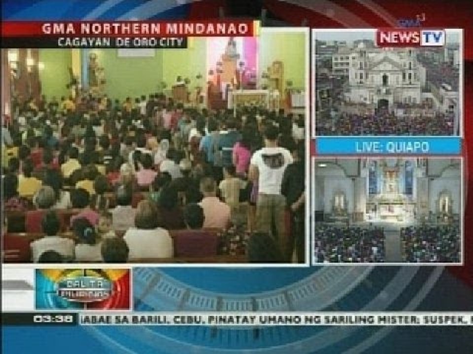 BP: Libu-libong deboto, lumahok sa prusisyon ng Itim na Nazareno sa Cagayan de Oro City