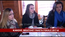M.MADHE, MIRATOHET PAKETA FISKALE 2017-të